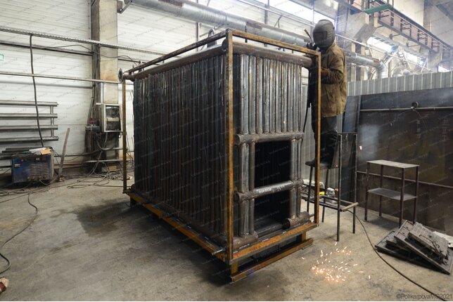 Изготовление котла 0.6 МВт работающего без дымососа