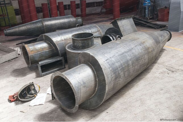 Производство промышленных циклонов ЦН 15 400 2СП